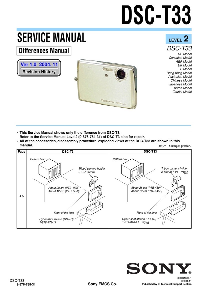 Sony Cybershot,Cyber-shot DSC-T33 User manual