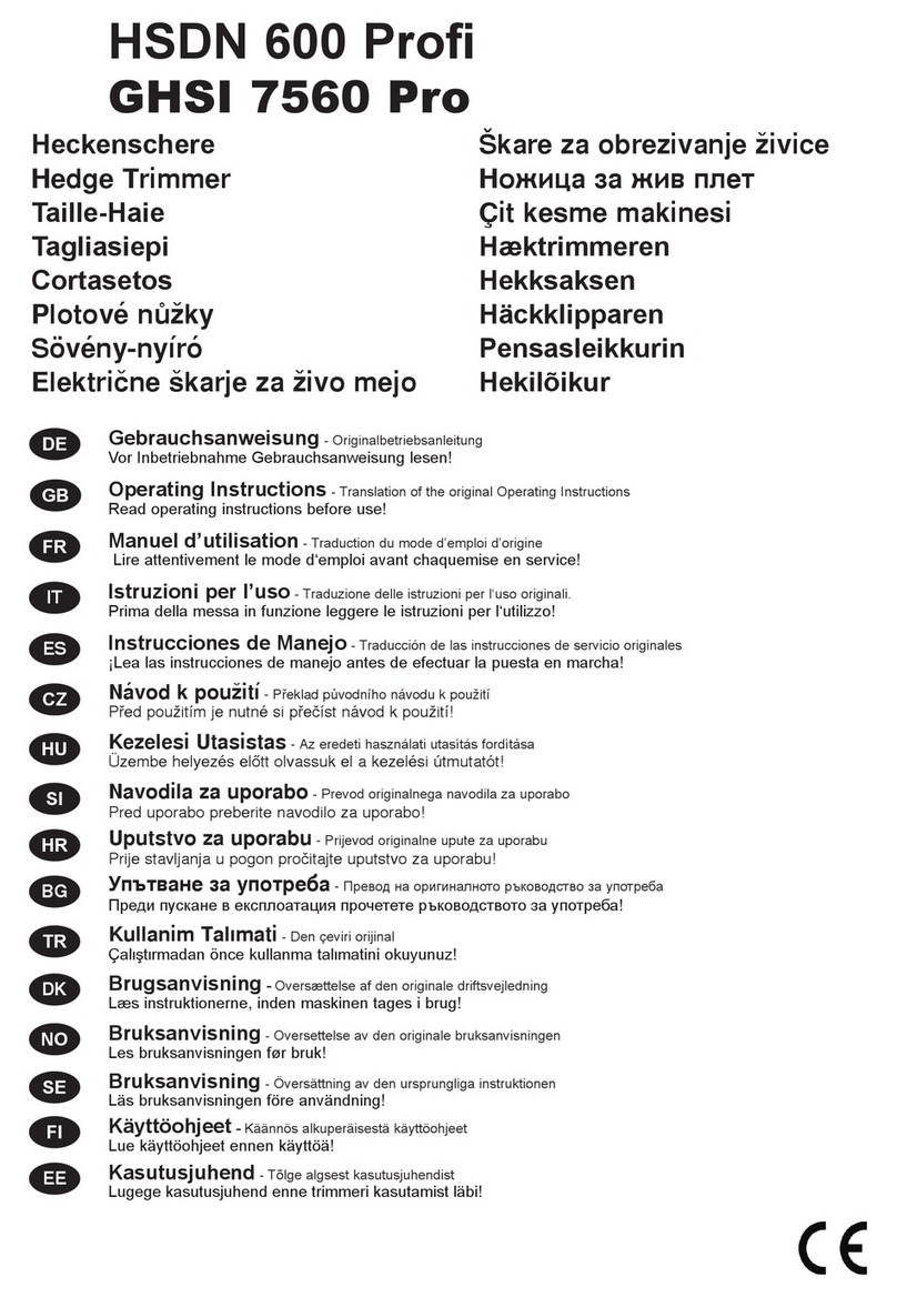 Gardol HSDN 600 Profi operating instructions