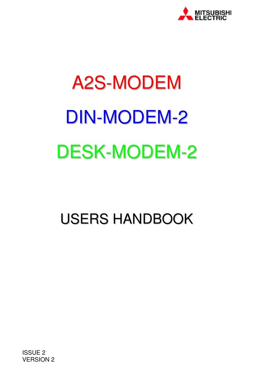Mitsubishi Electric A2S-MODEM User handbook