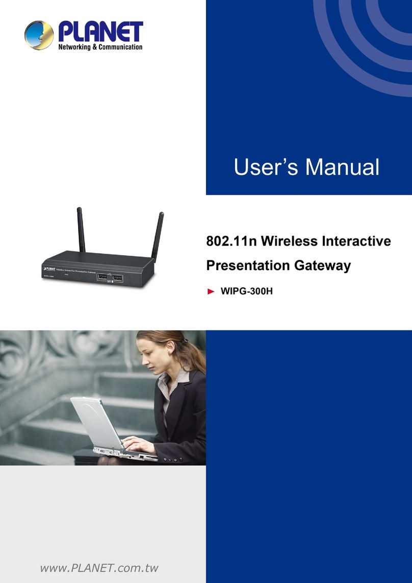 Planet Networking & Communication WIPG-300H User manual Planet Networking & Communication WIPG-300H User manual