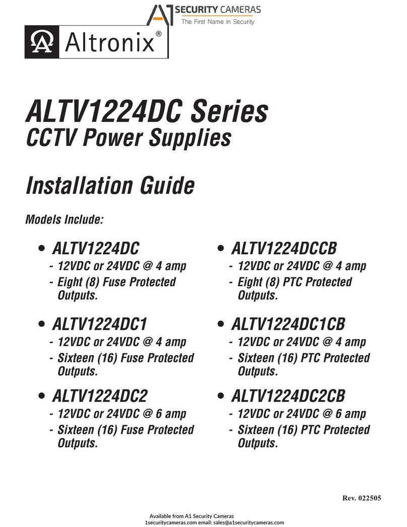 Altronix ALTV1224DC User manual
