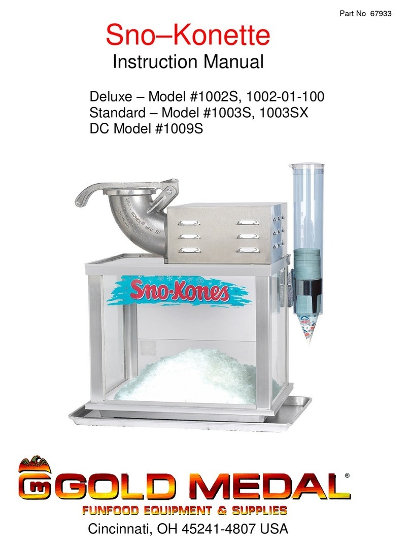 Goldmedal Sno-Konette 1002S User manual