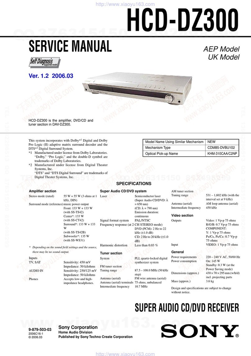 Sony HCD-DZ300 User manual