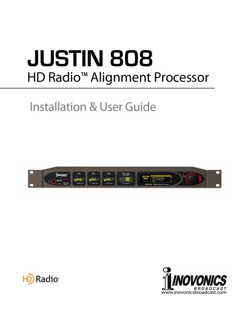 Inovonics JUSTIN 808 Installation & user guide