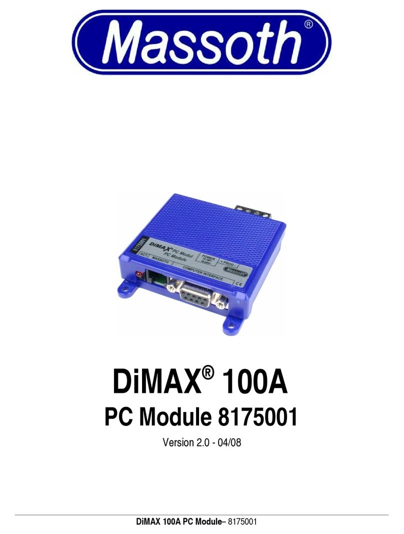 Massoth DiMAX 100A manual