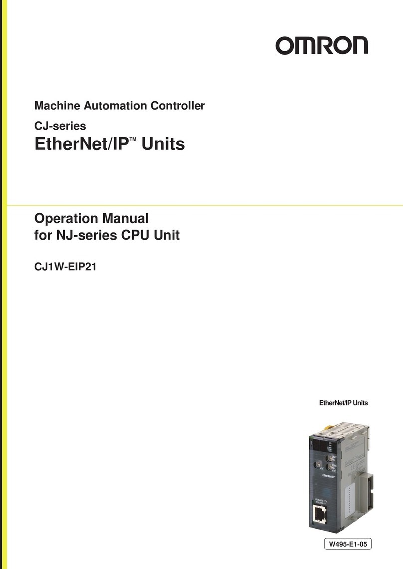 Omron SYSMAC CJ1W-EIP21 Operation manuals