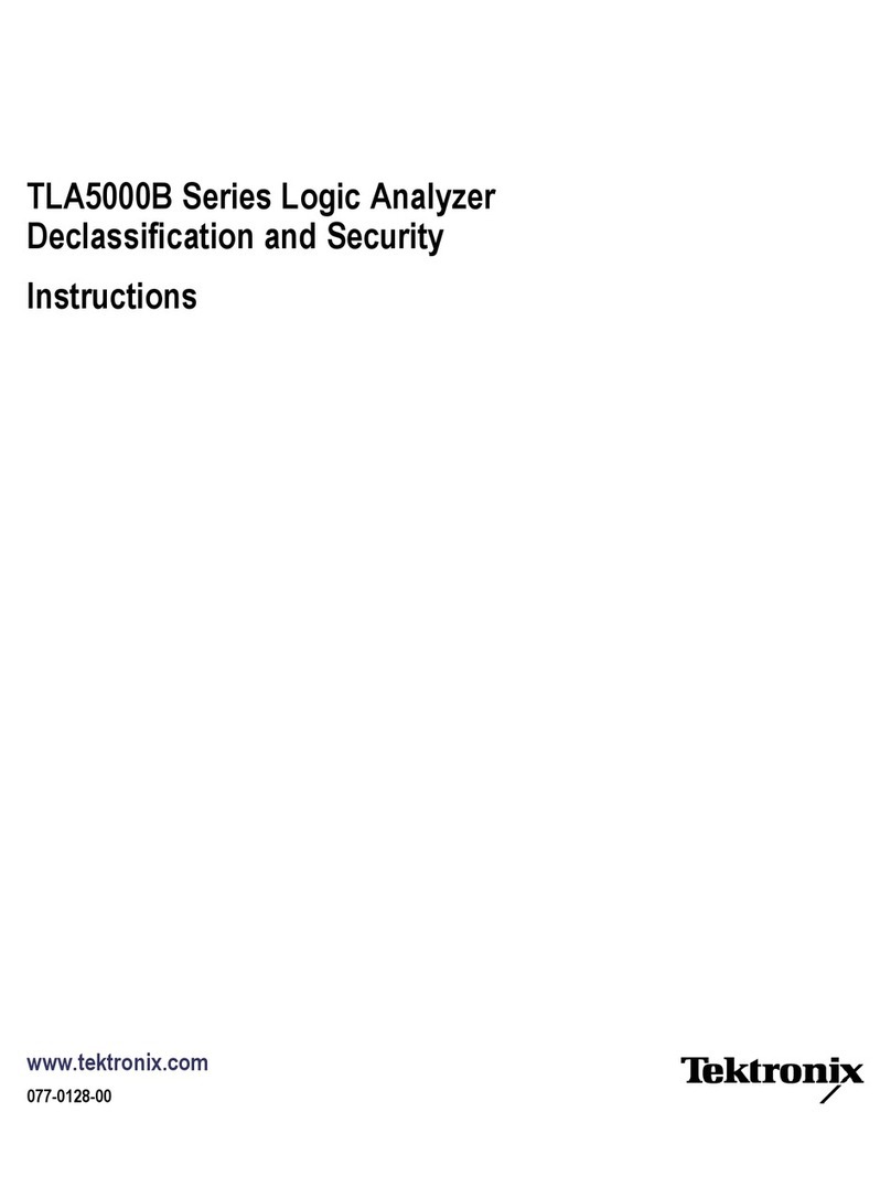 Tektronix TLA5000B Series Installation and maintenance instructions Tektronix TLA5000B Series Installation and maintenance instructions