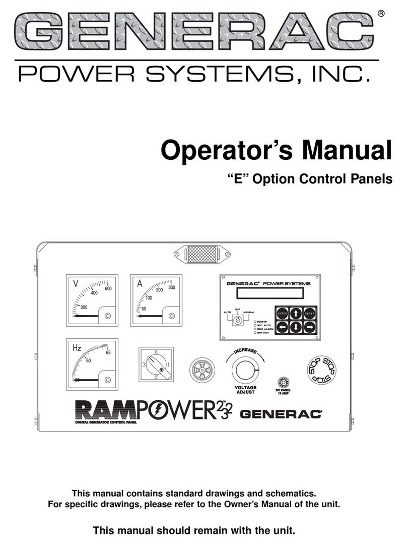 Generac Power Systems E operating manual