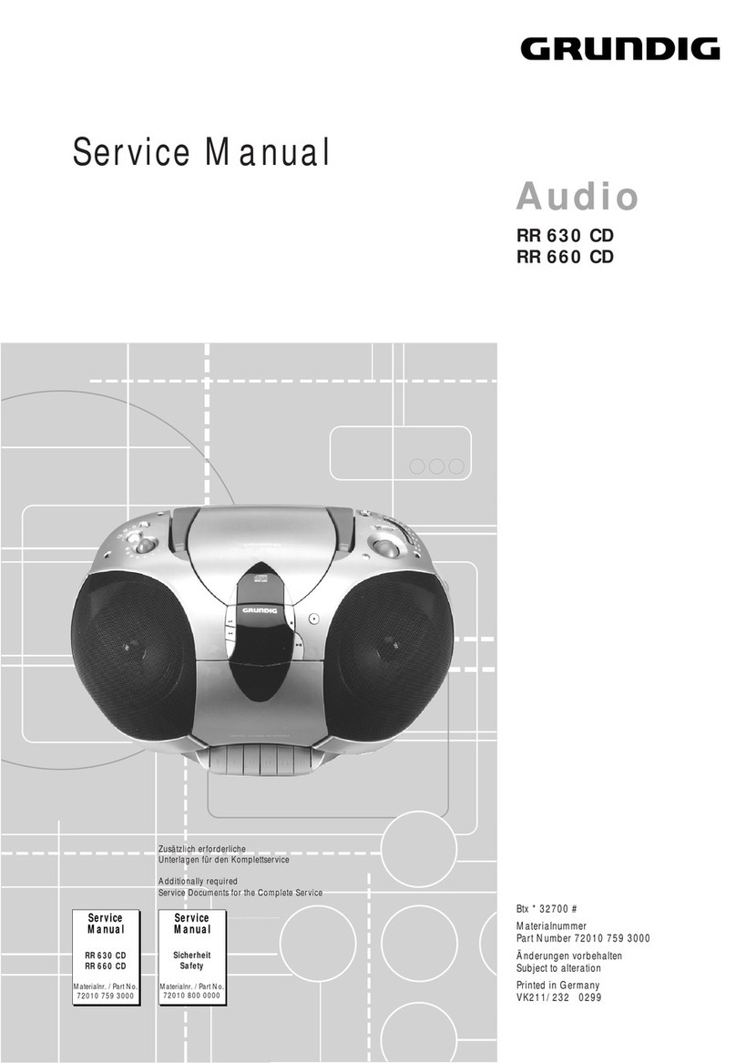Grundig RR 630 CD User manual