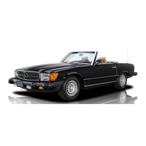 Mercedes-Benz 380 SL 1985 User manual