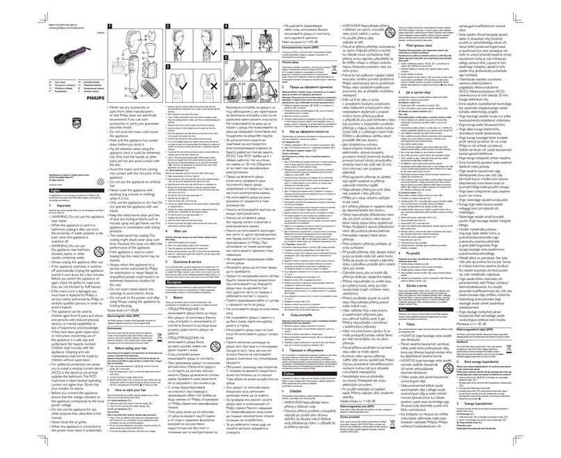 Philips HP8668 User manual