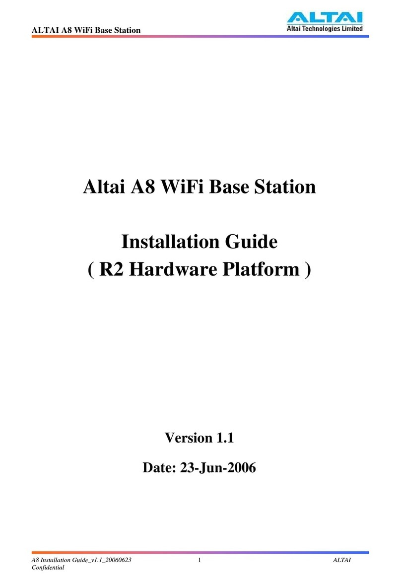 ALTAI A8 installation guide