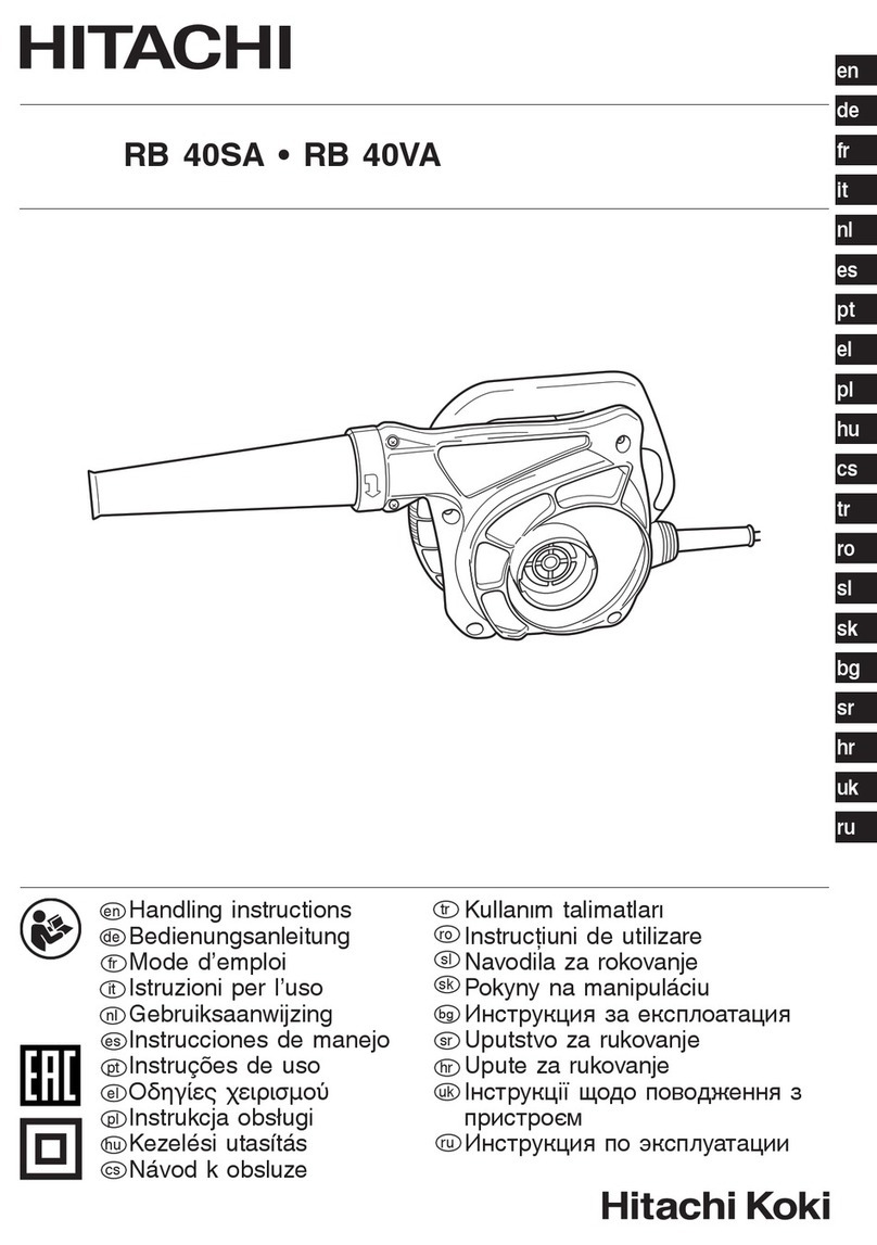 Hitachi Koki RB 40SA Handling instructions