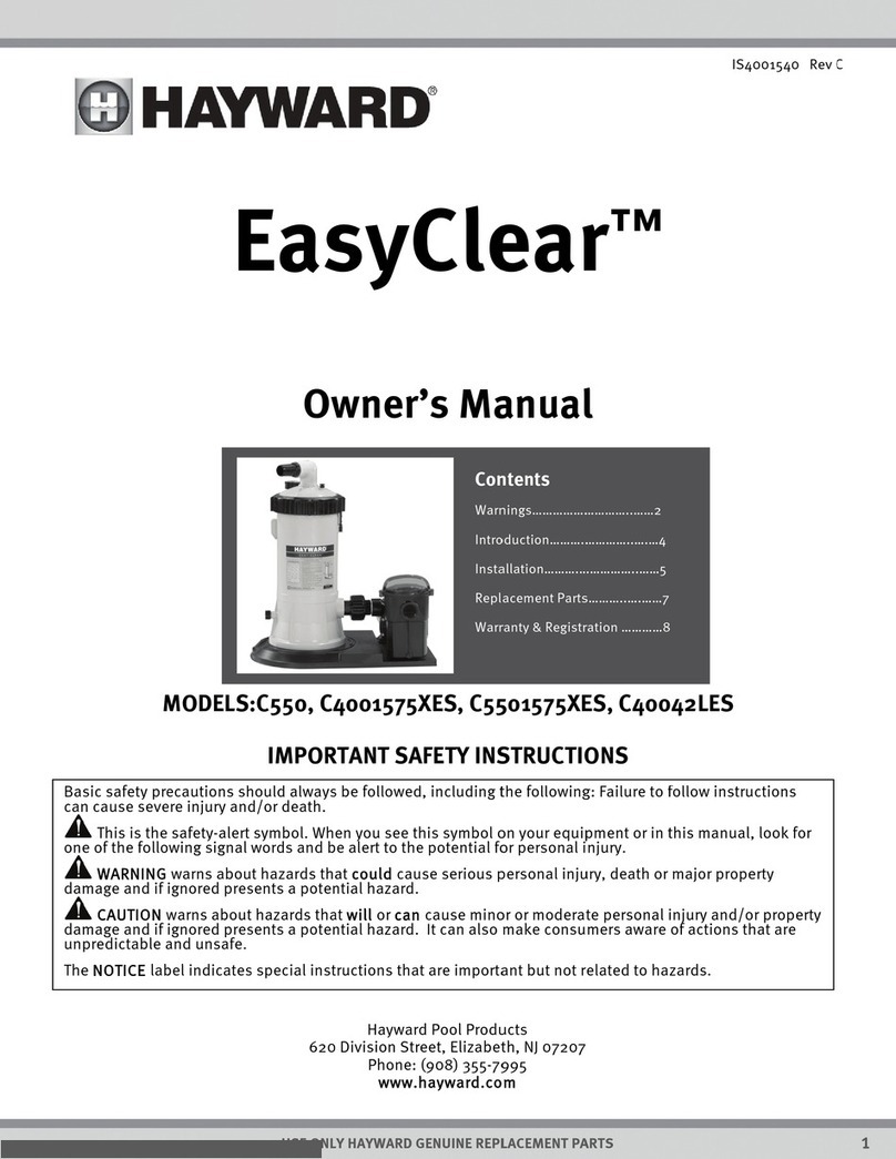 Hayward EasyClear C550 User manual