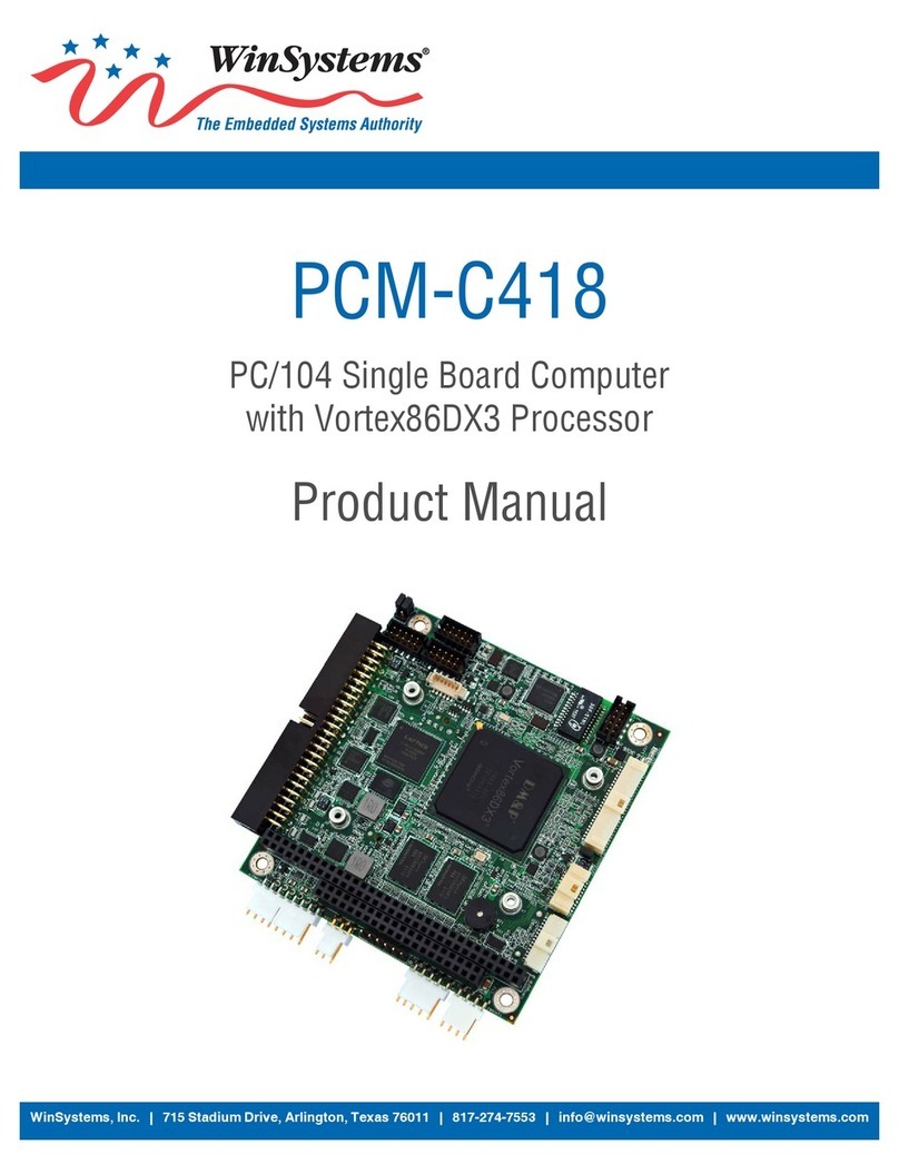 WinSystems PCM-C418 User manual