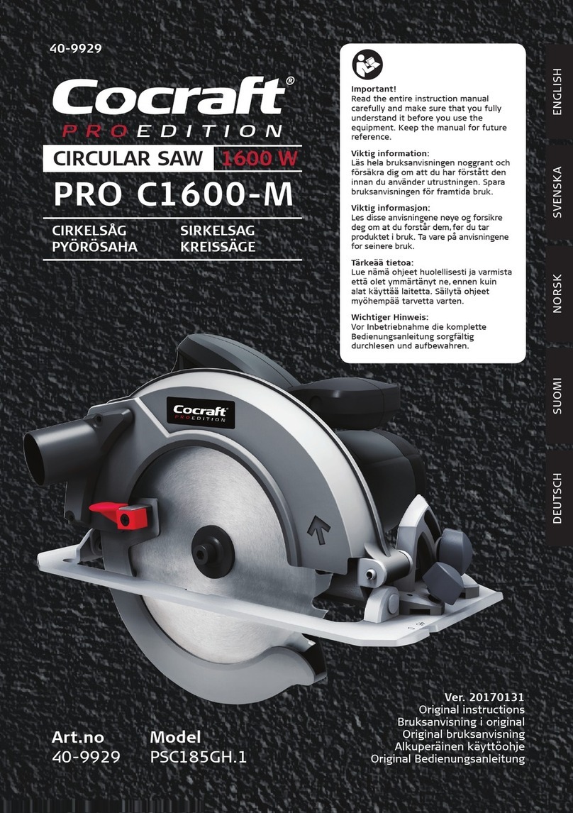 Cocraft PRO C1600-M Original instructions