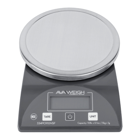 AVA WEIGH 334PCR10NSF user manual