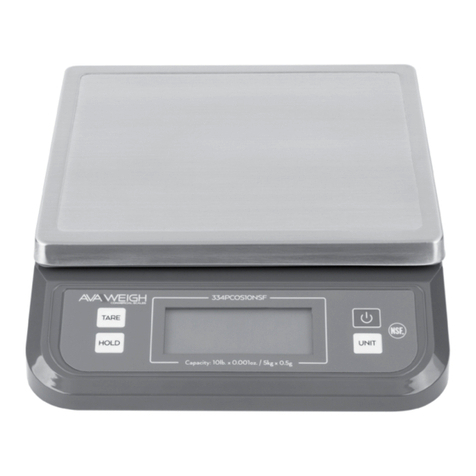 AVA WEIGH 334PCOS10NSF user manual