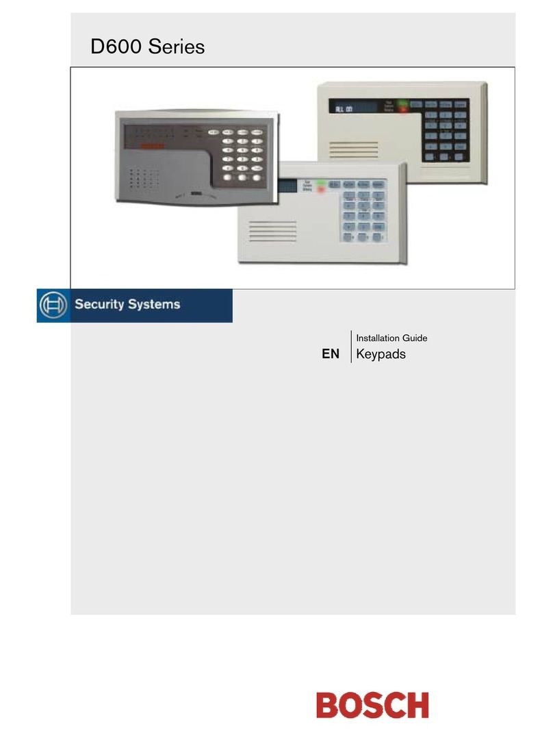 Bosch D621 Series User manual