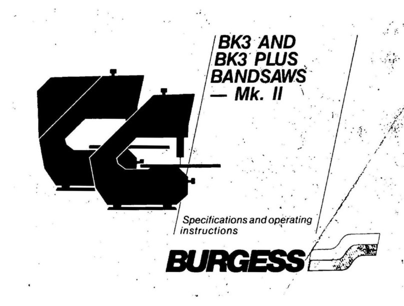 Burgess BK3 Specification and operating instructions