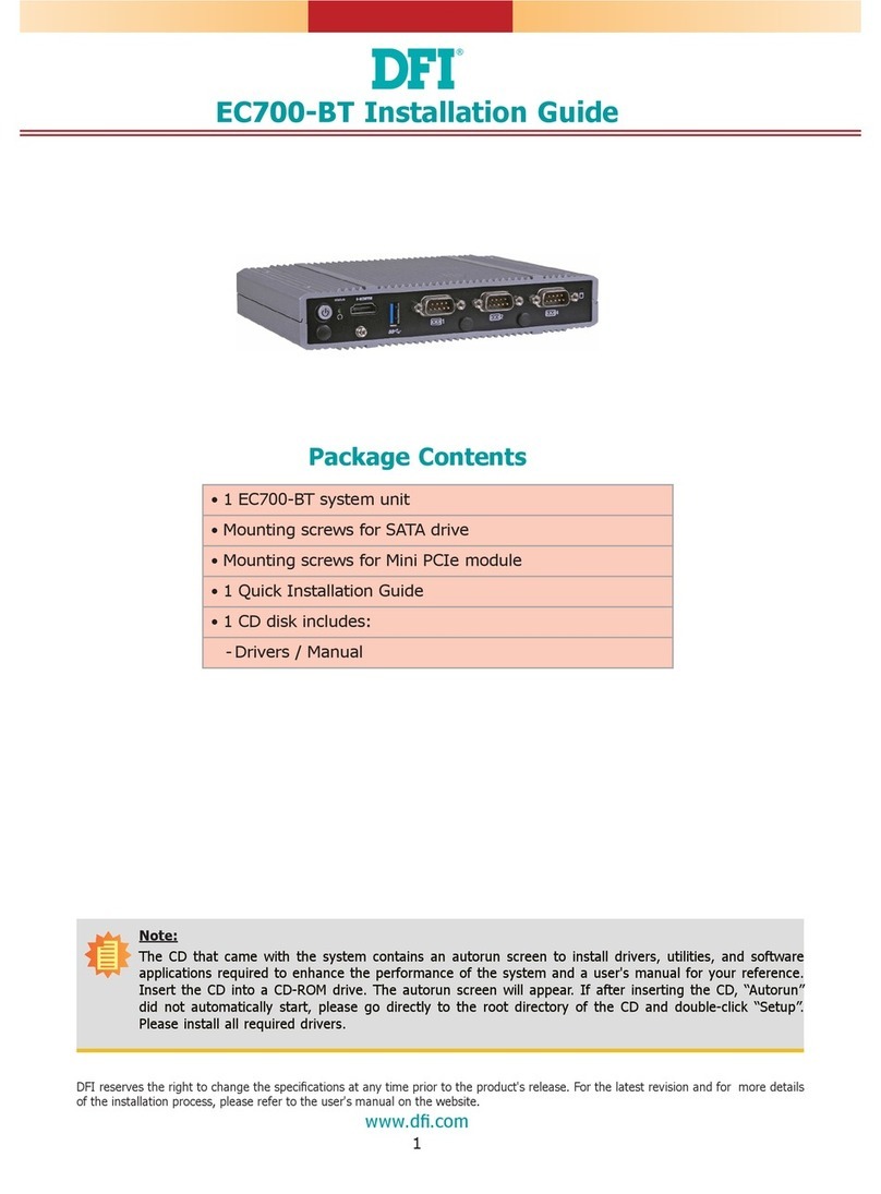 DFI EC700-BT installation guide