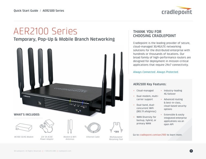 Cradlepoint AER 2100 quick start guide