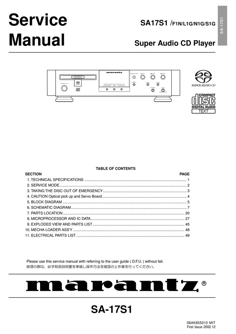 Marantz SA-17S1 User manual