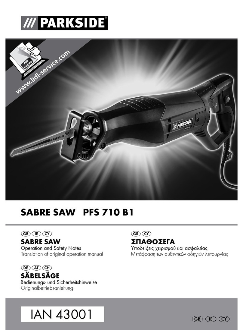 Parkside PFS 710 B1 Operation and safety notes