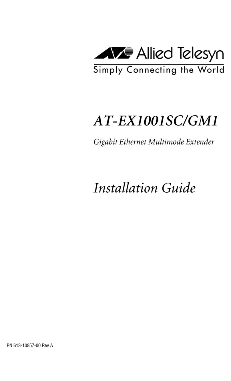 Allied Telesis AT-EX1001SC/GM1 User manual Allied Telesis AT-EX1001SC/GM1 User manual