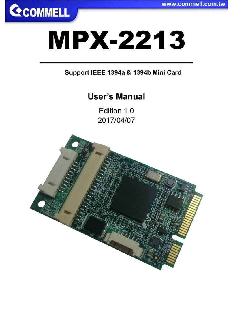 Commell MPX-2213 User manual