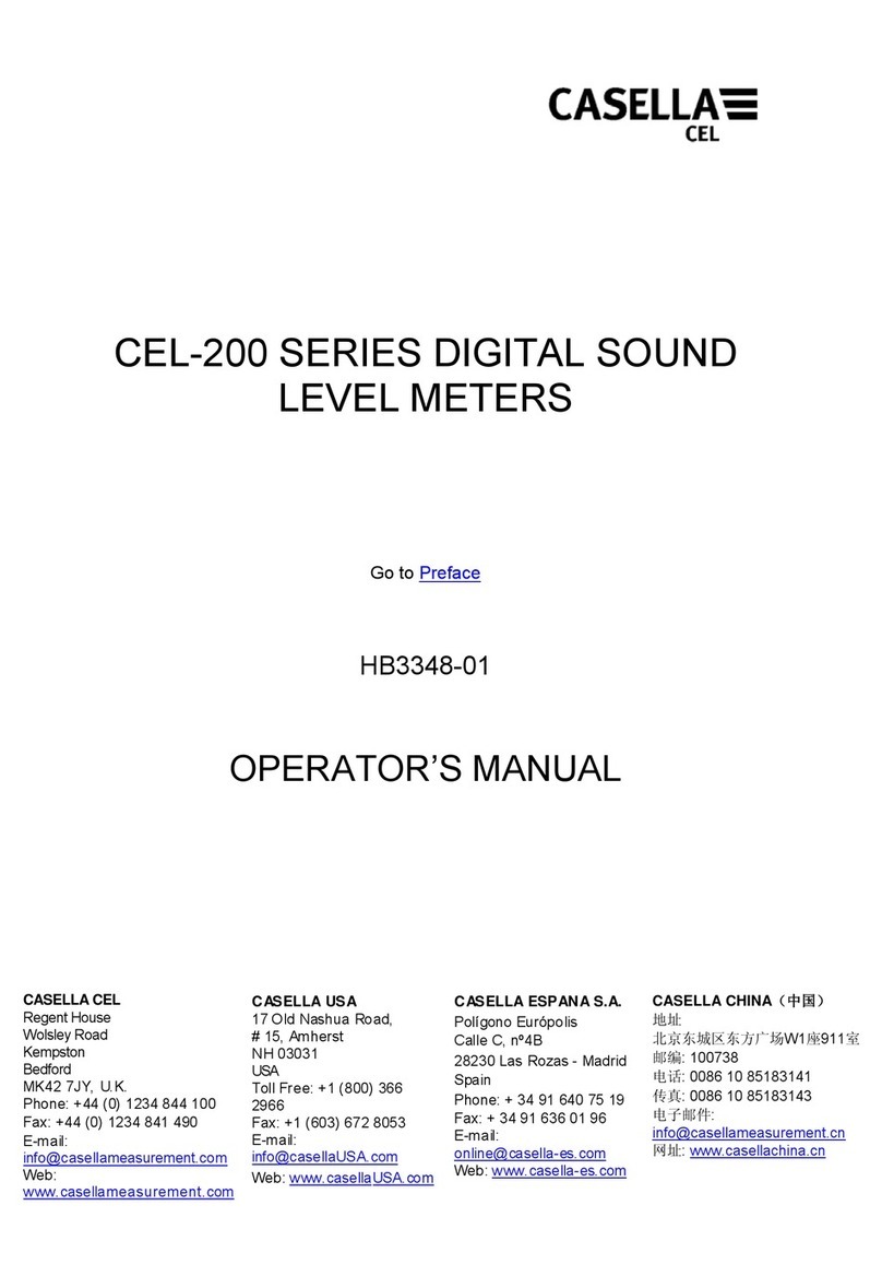 CASELLA CEL CEL-240 Operator's manual