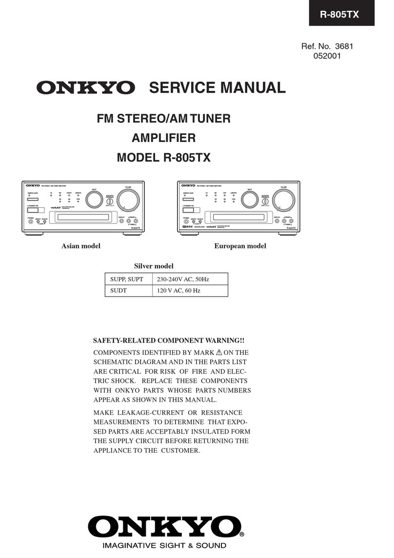 Onkyo R-805TX User manual