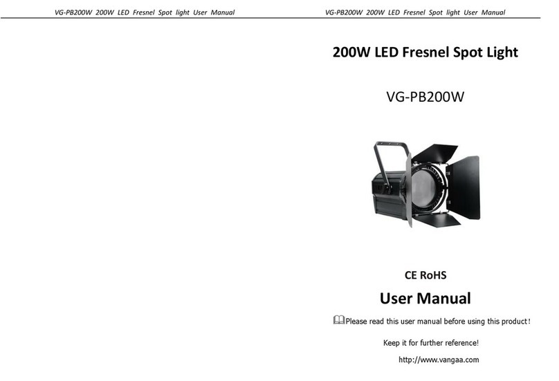 VanGaa Lighting VG-PB200W user manual