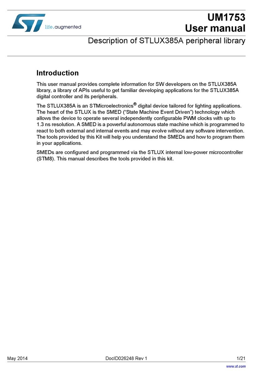 STMicroelectronics STLUX385A user manual