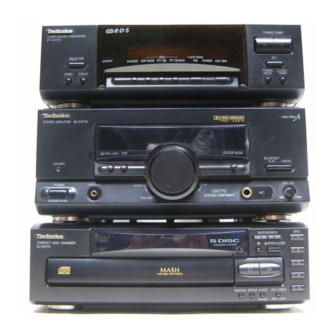 Technics SE-CH770 User manual Technics SE-CH770 User manual