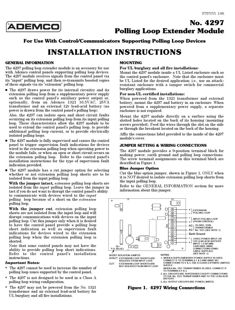 ADEMCO 4297 Instructions for use