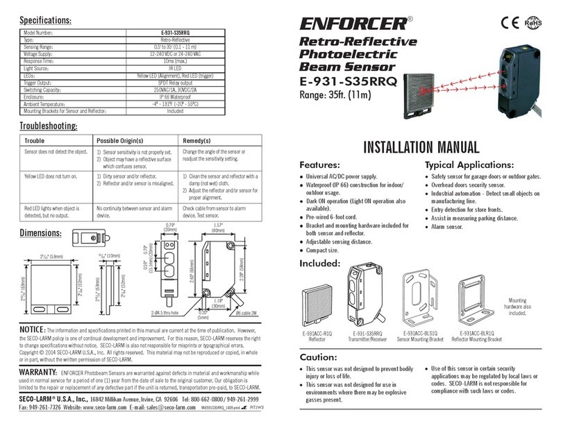 ENFORCER E-931-S35RRQ installation manual