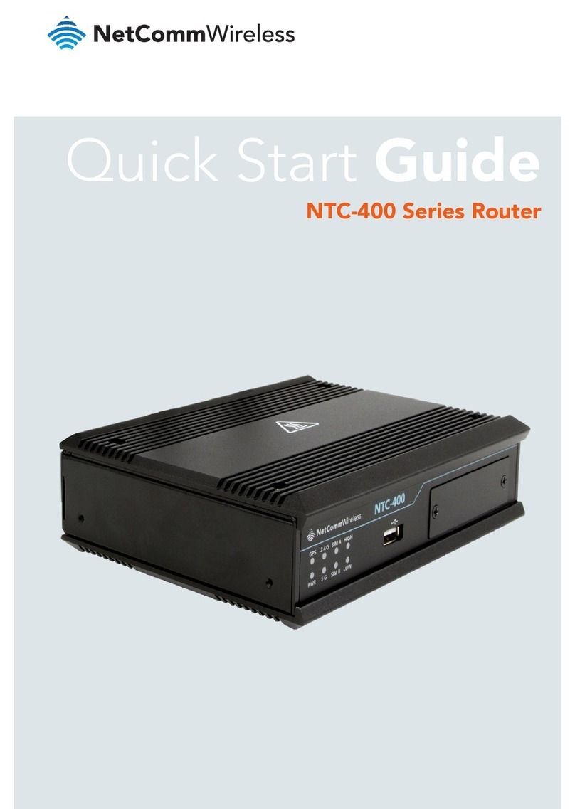 NetComm Wireless NTC-400 Series User manual NetComm Wireless NTC-400 Series User manual