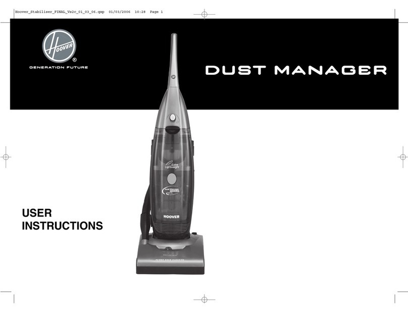 Hoover DUST MANAGER DM5524 User manual