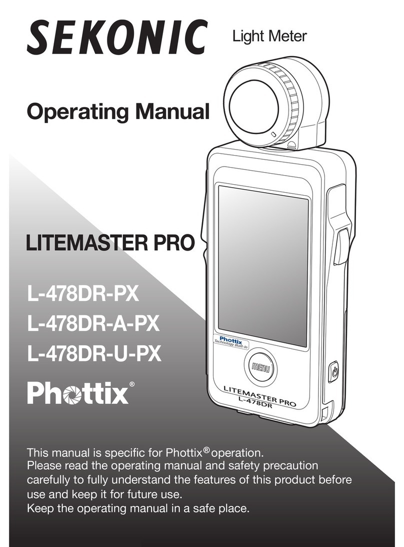 Sekonic LITEMASTER PRO L-478DR-U-PX User manual