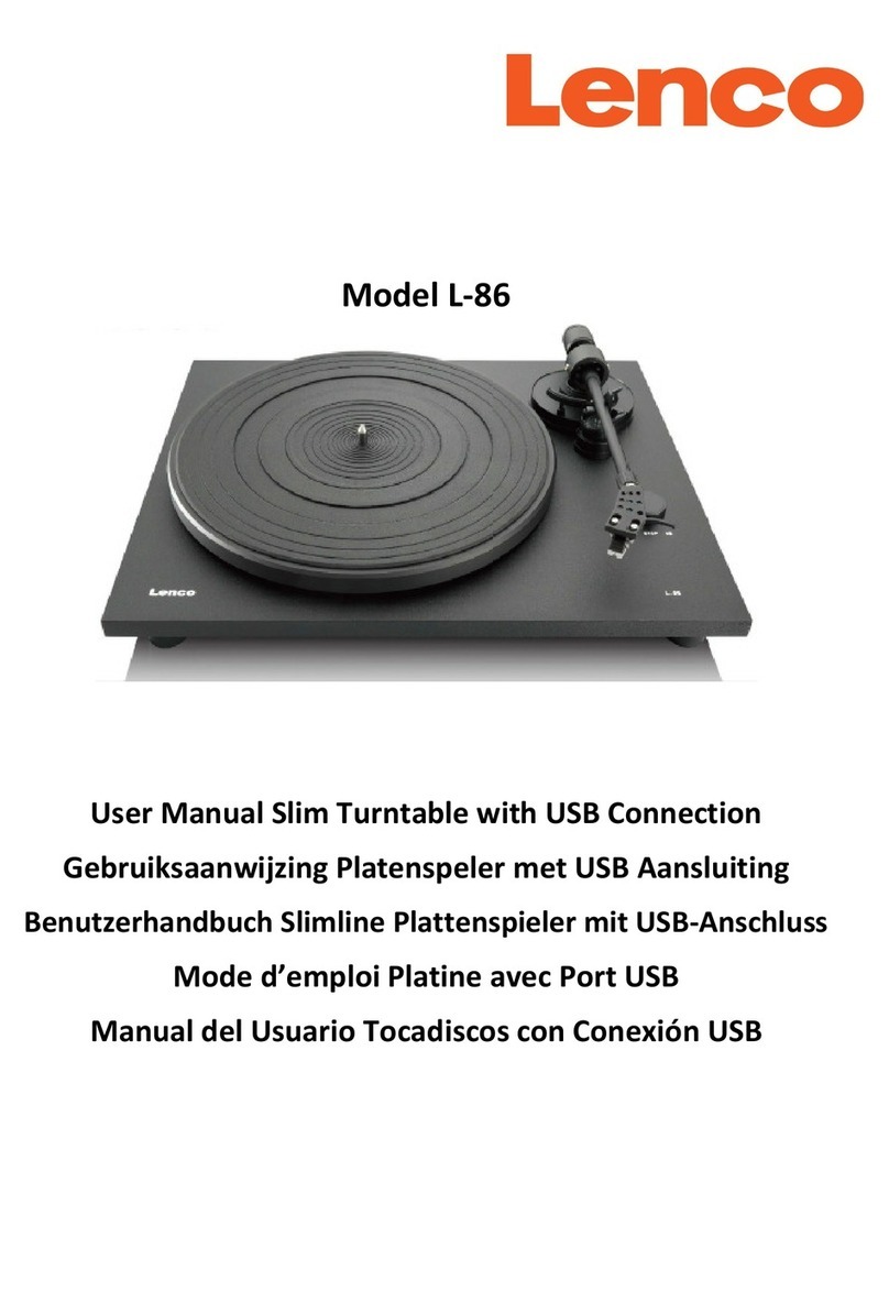 LENCO L-86 user manual