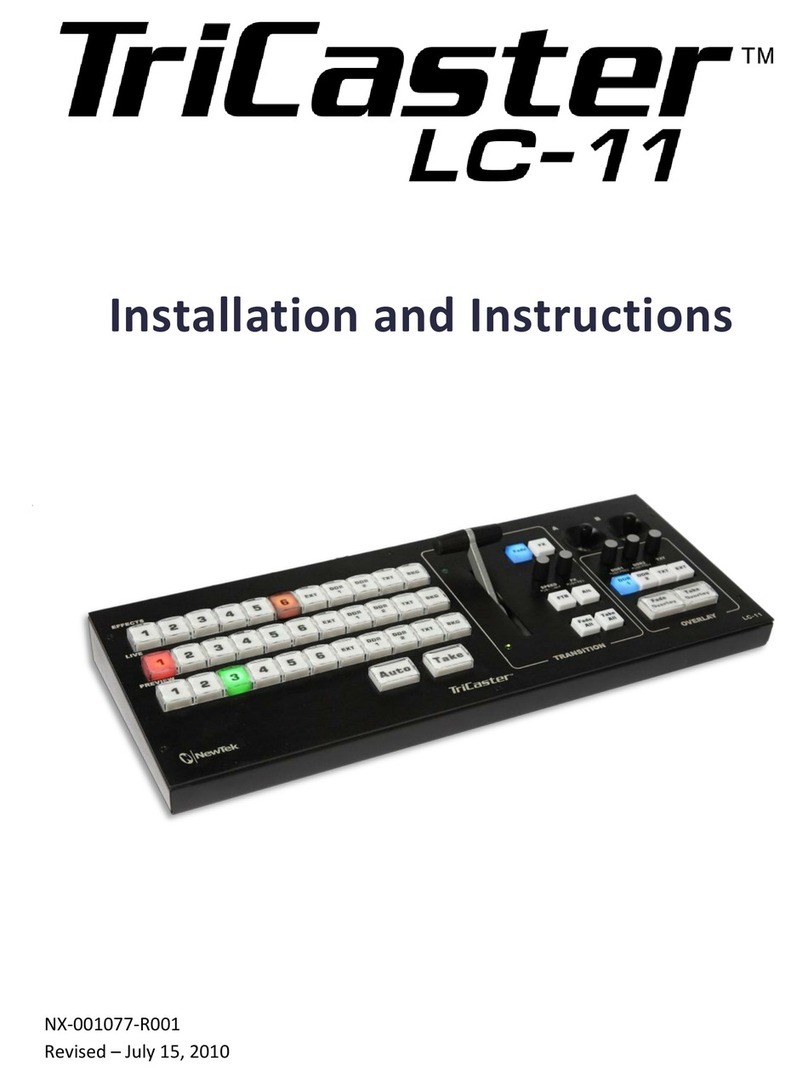 NewTek TriCaster LC-11 Installation and instructions