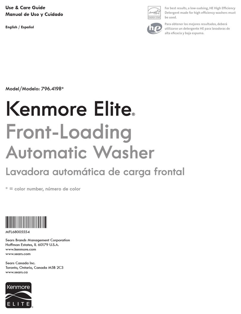 Kenmore 796.4198 series User manual