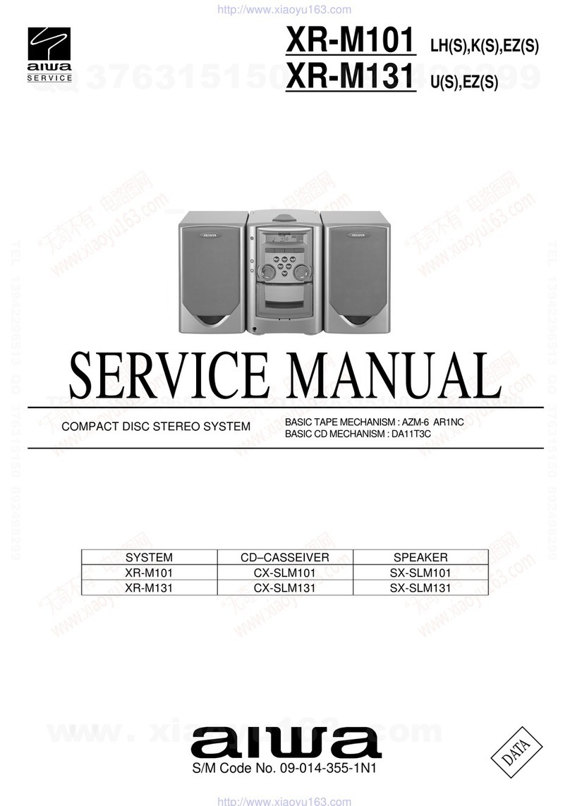 Aiwa XR-M101 User manual