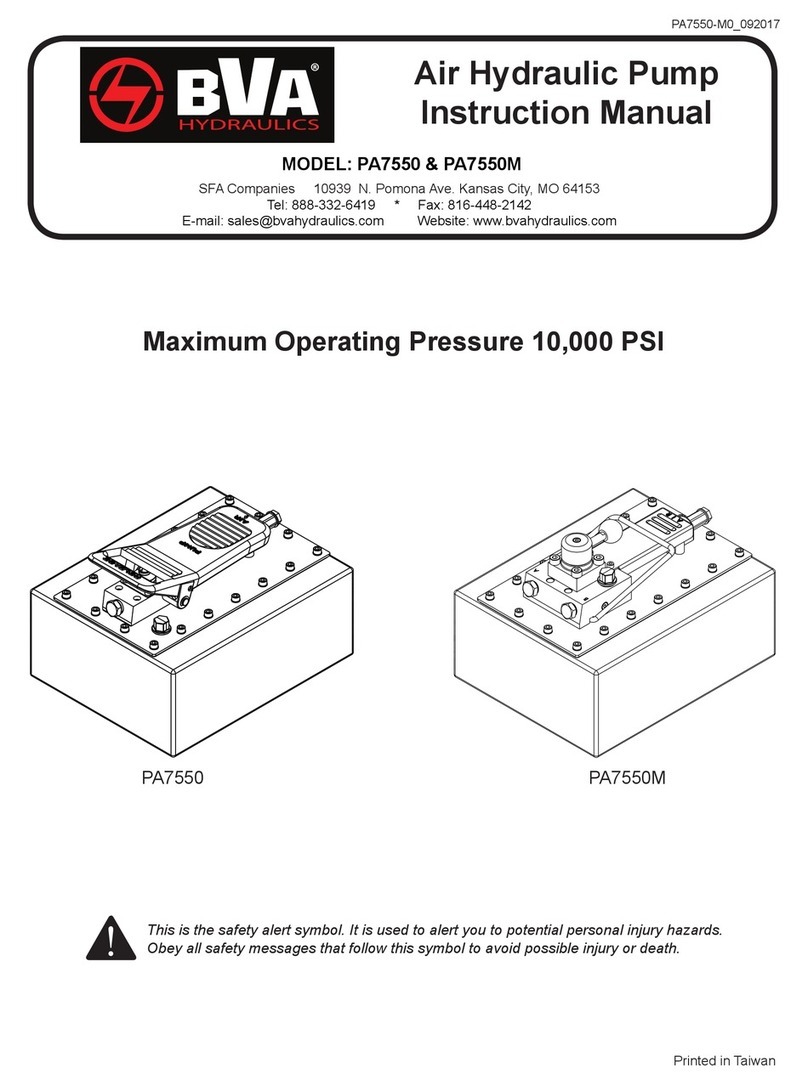 BVA PA7550 instruction manual