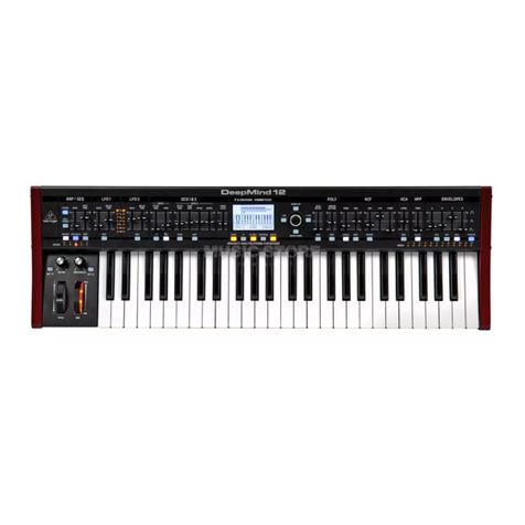 Behringer DEEPMIND 12 User manual Behringer DEEPMIND 12 User manual