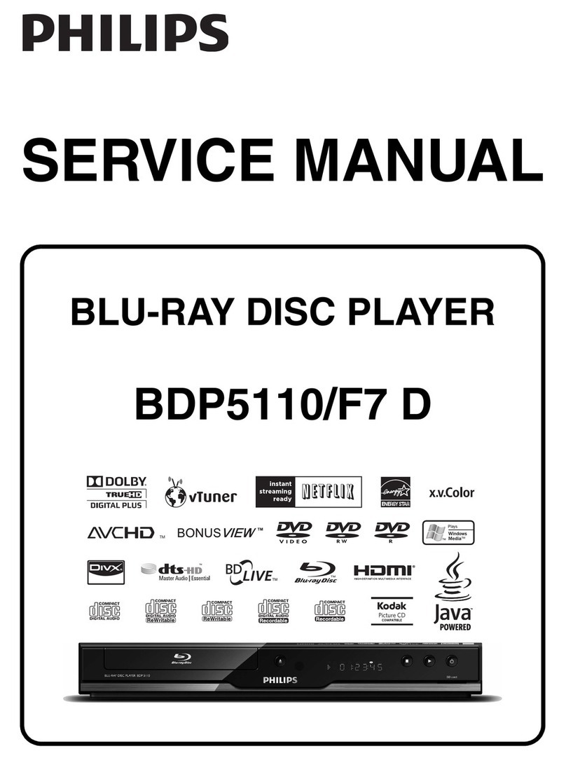 Philips BDP5110/F7 D Service manual