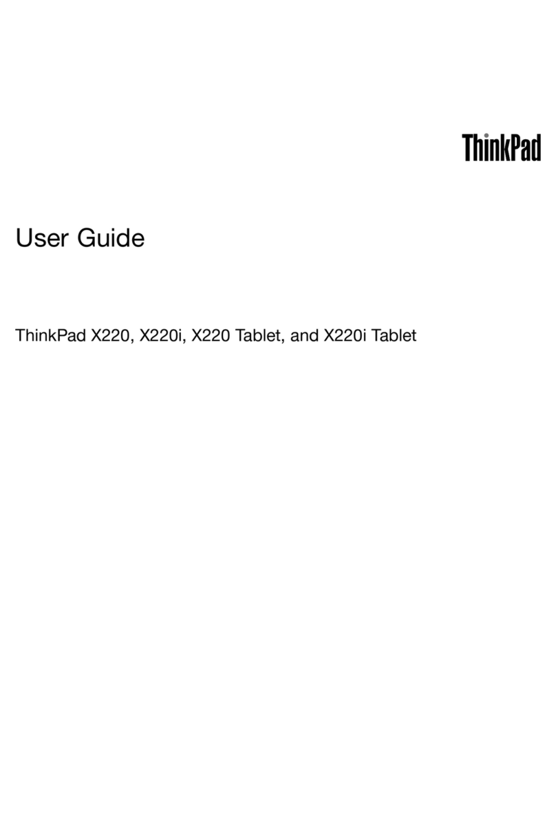 Lenovo ThinkPad X220 Tablet 4298 User manual
