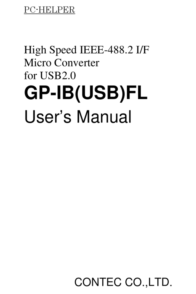 Contec GP-IB(USB)FL User manual Contec GP-IB(USB)FL User manual