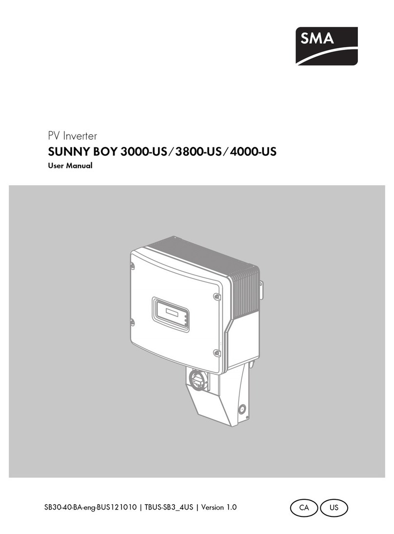 SMA SUNNY BOY 3800-US user manual
